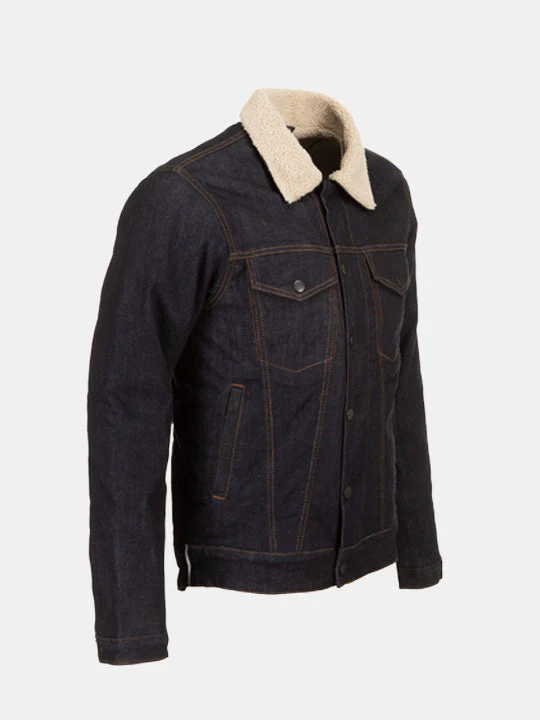 Resurgence Pekev Raw Denim Sherpa Jacket - Image 3